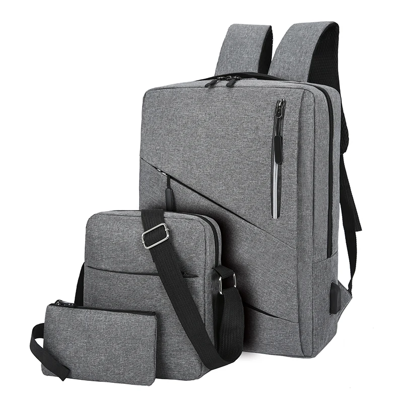 

Fashion wholesale Waterproof Nylon 3 pcs set 2020 Backpacks bag man back laptop bags backpack for kids girls boys, 4 color