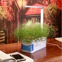 

LED Grow light Indoor Herb Garden or Smart Flower Pot desk Garden Grows light Organic Herbs or Flowers in Soil No Chemicals