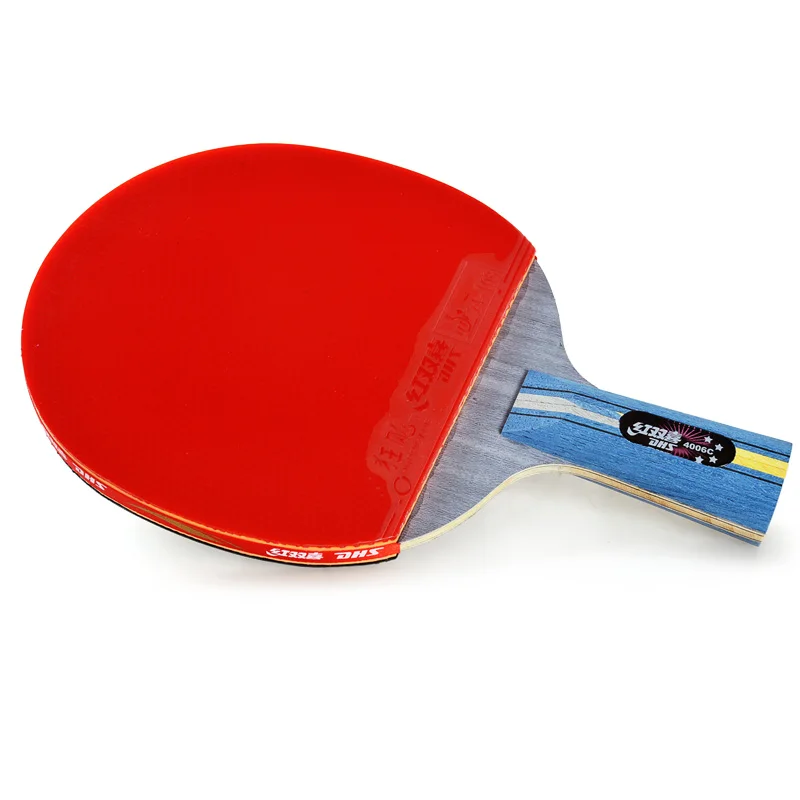 

Double Happiness Table Tennis Racket Four-Star Carbon Four-Star Professional Table Tennis Racket, Red+black
