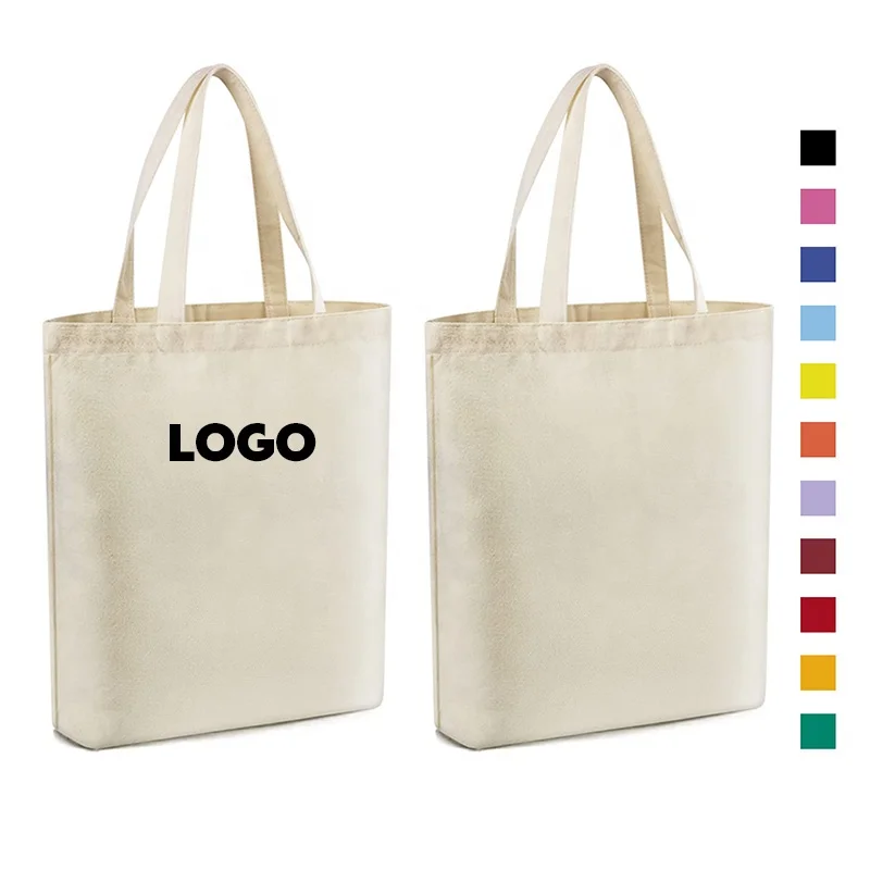 

Cheap Plain Recycled Christmas Cotton eco friendly Canvas Tote Bag custom logo With zipper, Nature color