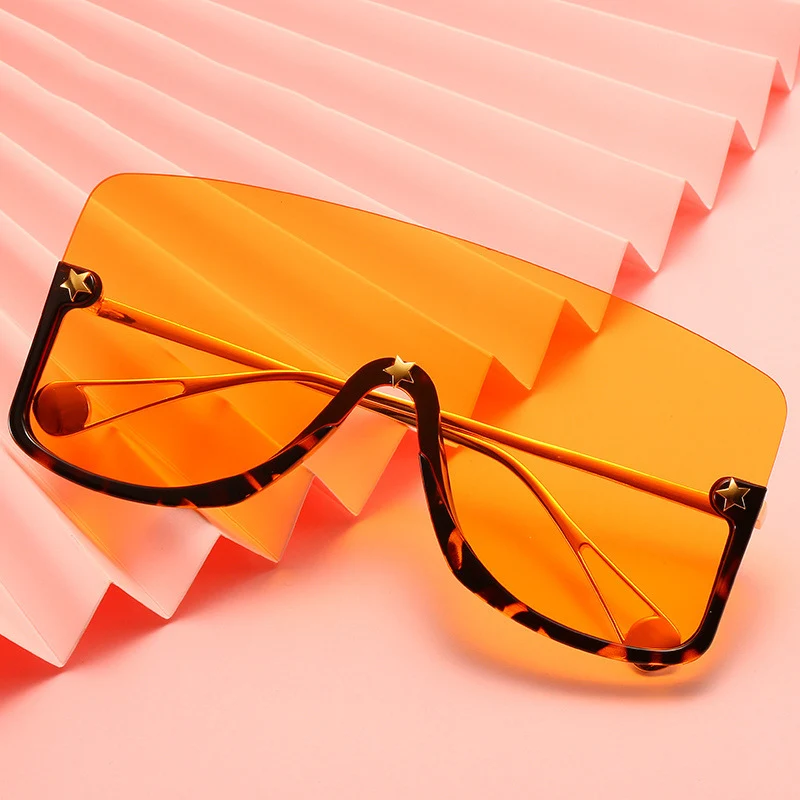 

New fashion big frame sunglasses ladies personalized sunglasses