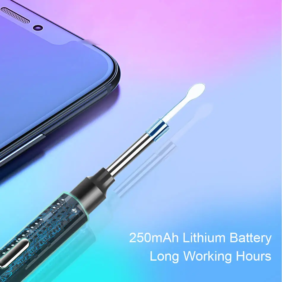 

Wellwin Hot selling newest 3.9mm/5mm IP67 Waterproof 6pcs HD lens 3 Million Pixels Y9 Earpick endoscope wifi camera