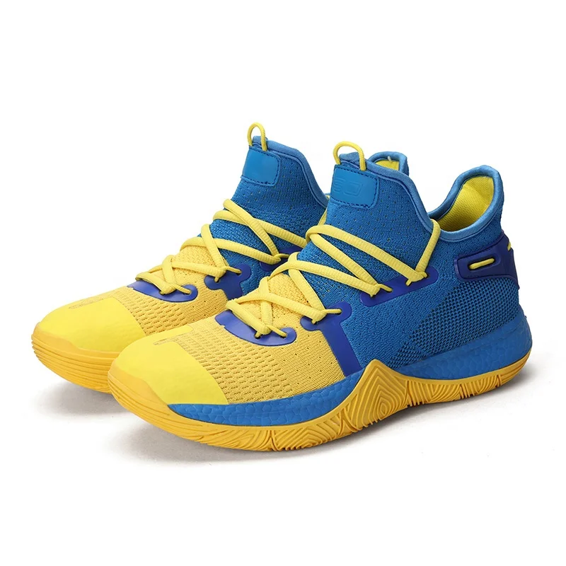 

Hot sale lightweight wear-resistant shock-absorbing fly knit popcorn Stephen Curry basketball shoes