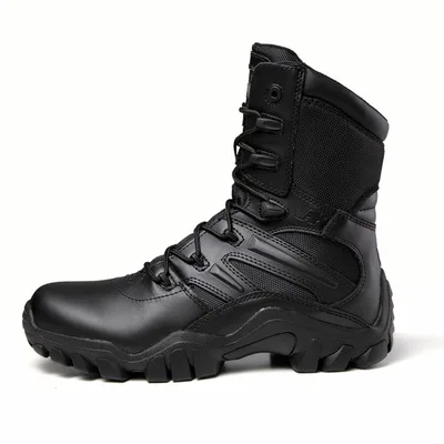 

Outdoor Men's Tactical Military Combat Ankle Boots Water Resistant Ligtweight Mid Hiking Boots