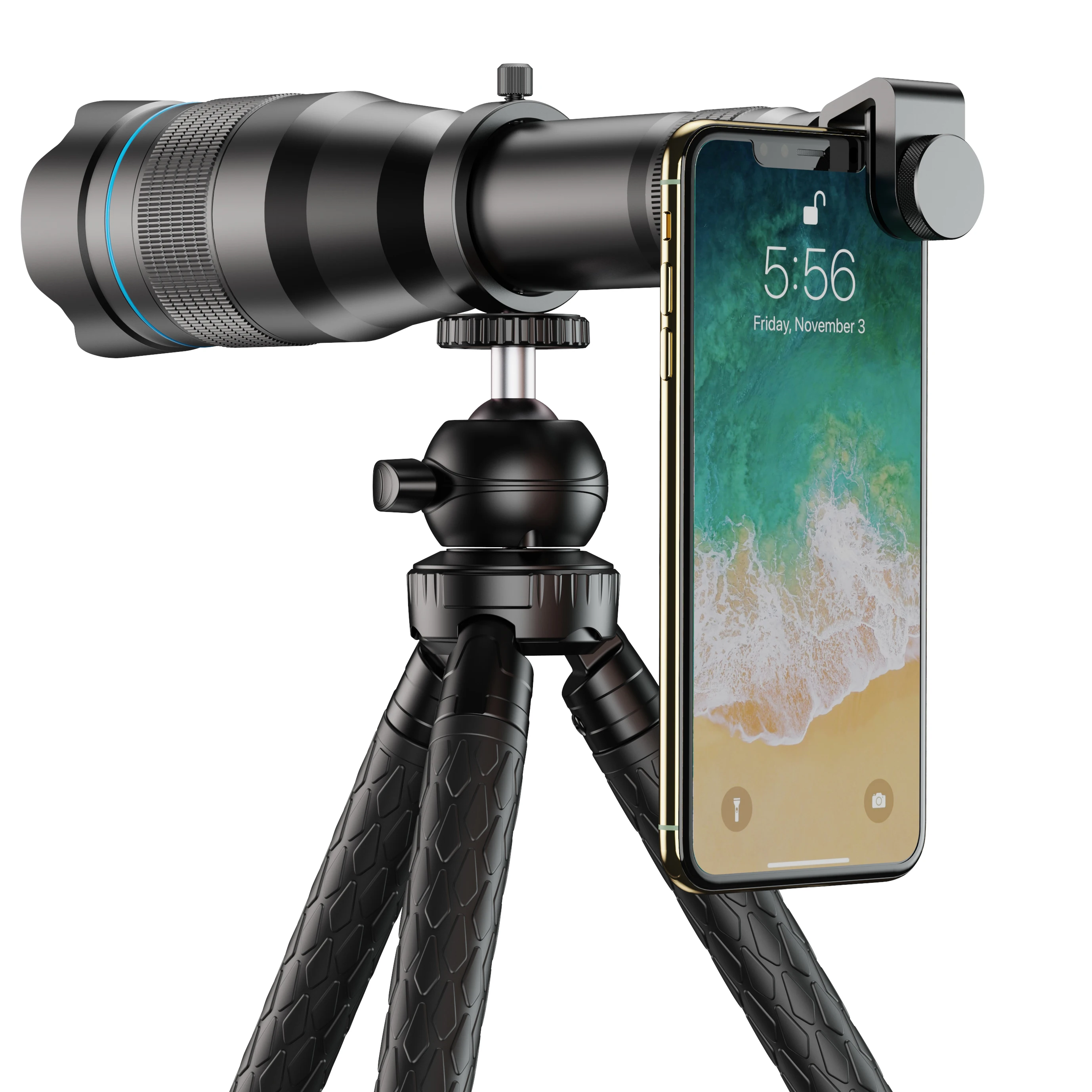 

APEXEL 2020 High Definition Monocular Telescope 60X Telephoto Camera lens with tripod for distance shooting