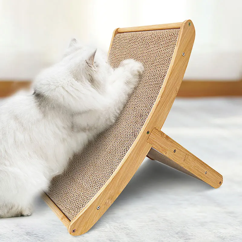 

Cat Scratch Post Wooden Scratching Furniture T Shape Cat Scratchers with Catnip