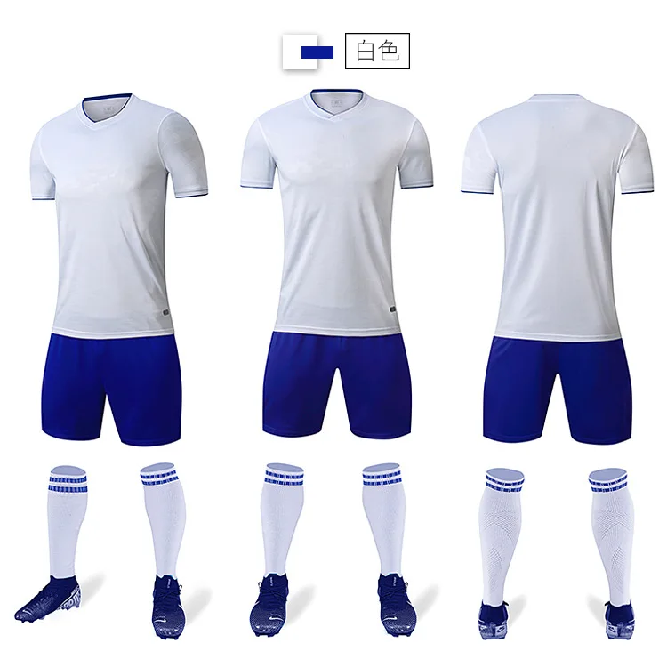 

New Type Polyester Material Uniforms Cheap Soccer Uniform Set soccer jersey top shorts customize logo