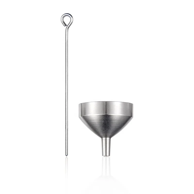 

Stainless Steel Mini Funnel and 9-PIn Set Use For Cremation pendant to Transfer Ashes/Transfer Essential Oils, Silver