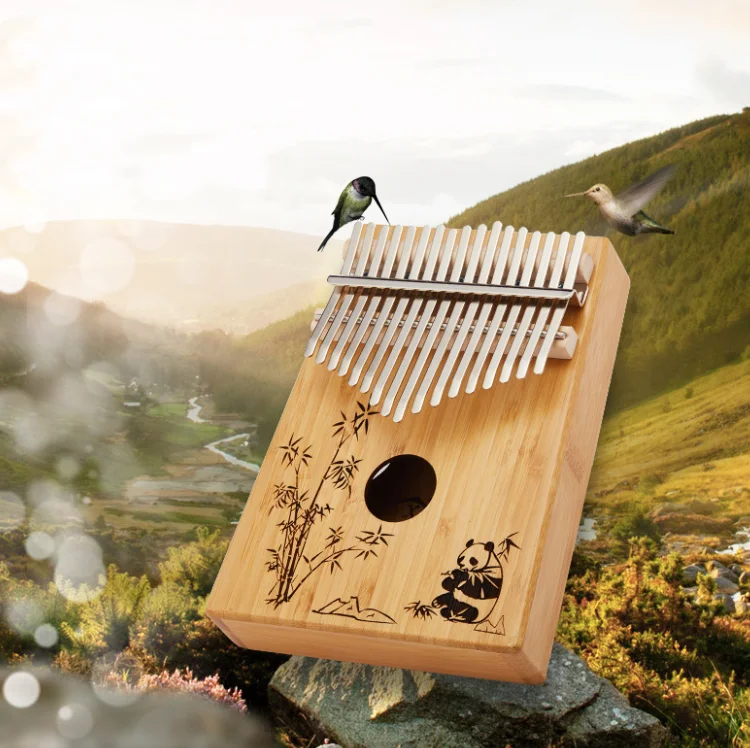 
2020 custom wooden finger piano kalimba 17 keys thumb piano 