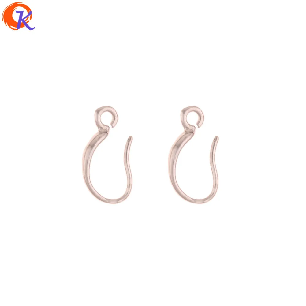 

Jewelry Accessories Cordial Design 100Pcs 7*14MM Jewelry Accessories Ear Hook Genuine Platinum Plating DIY Making Hand Made Ear
