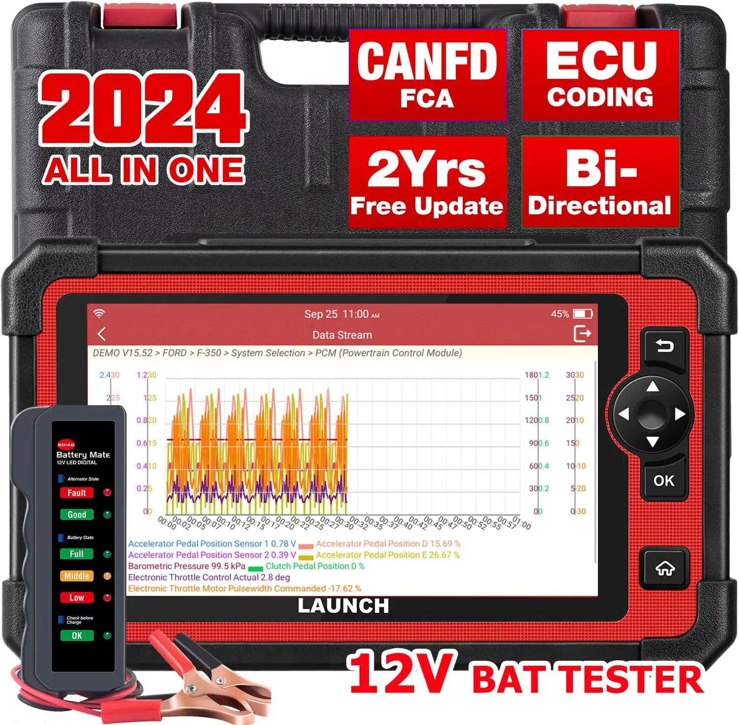 

Launch Crp919E Car Obd2 Diagnostic Scanner 919X 909E Full System Diagnostic Car Machine Scanner Tool Free Update 2 Years