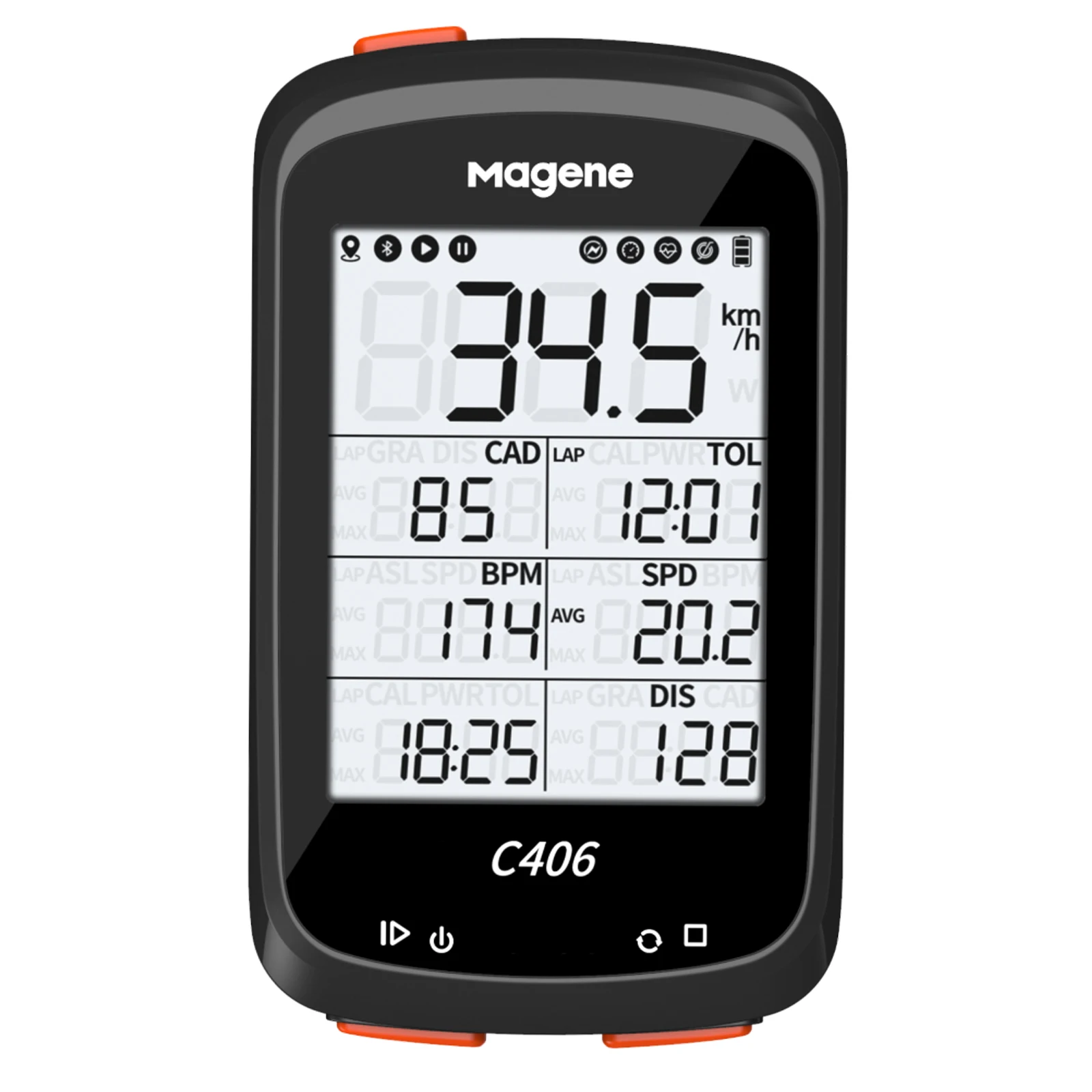

Wireless Cycling Computer IP66 Waterproof Bicycle Odometer functions LCD Bike gps Timer