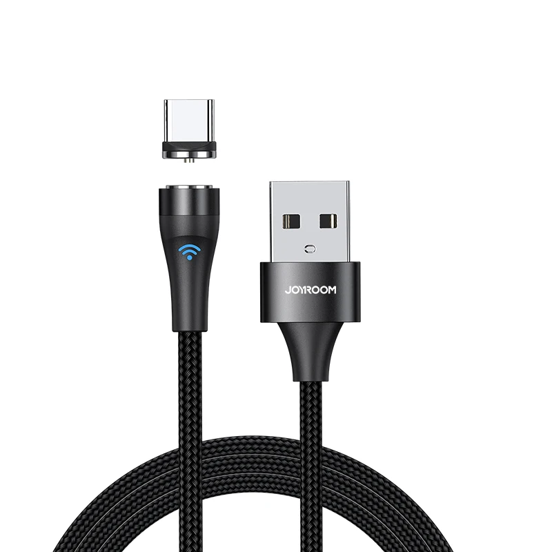 

Joyroom 1021X1 Magnetic aluminum alloy durable nylon braided Micro USB Type-C phone cable and for iphone