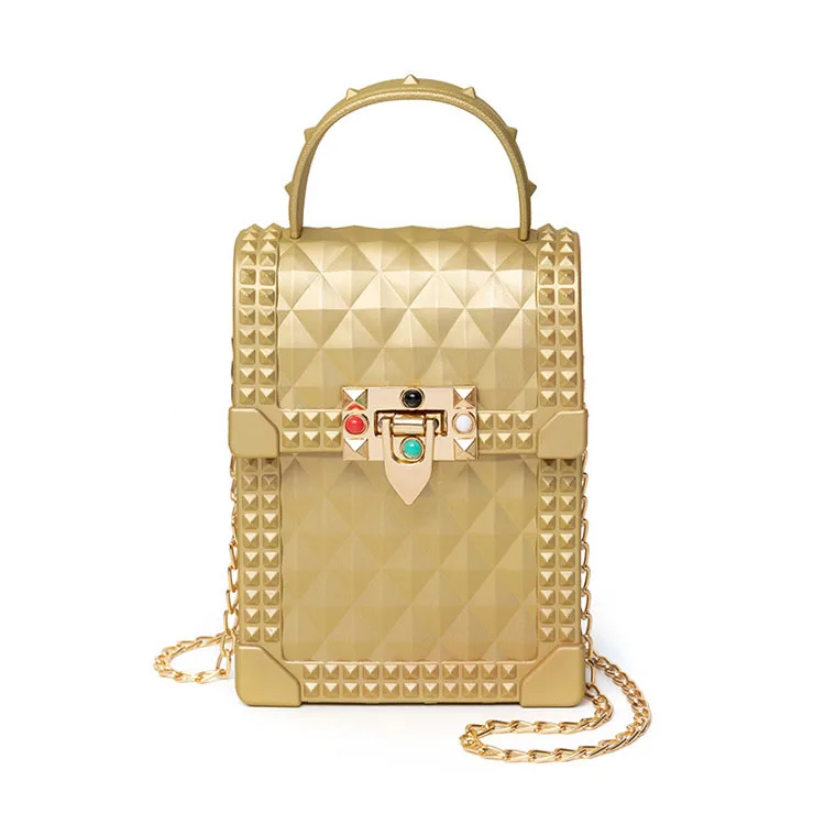 

Hot colorful ladies pvc jelly beach shoulder hand bags silicone candy color handbags for women, 5 color