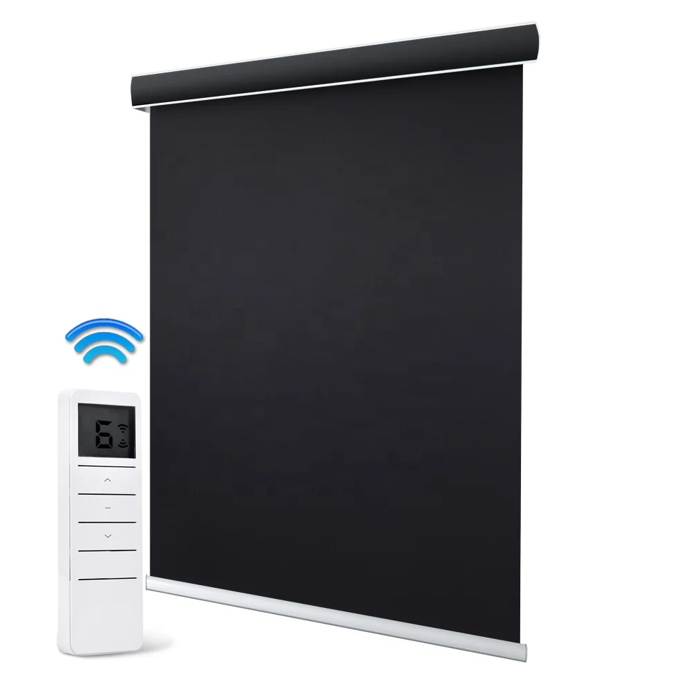 

Electronic motorized batteries wireless blackout roller blind shade for home hotel, Customized