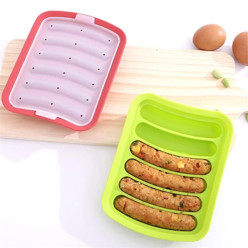 

Homemade Diy hot dog silicone hot mold sausage mold baby food supplement sausage mold, Multi-color
