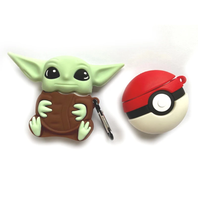 

Cartoon protective soft silicone case for pokemon for airpods pro accessories for air pod 2 airpod pros 3 cover with keychain