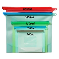 

Eco-Friendly Custom Ziplock Reusable Platinum Silicone Food Storage Bag