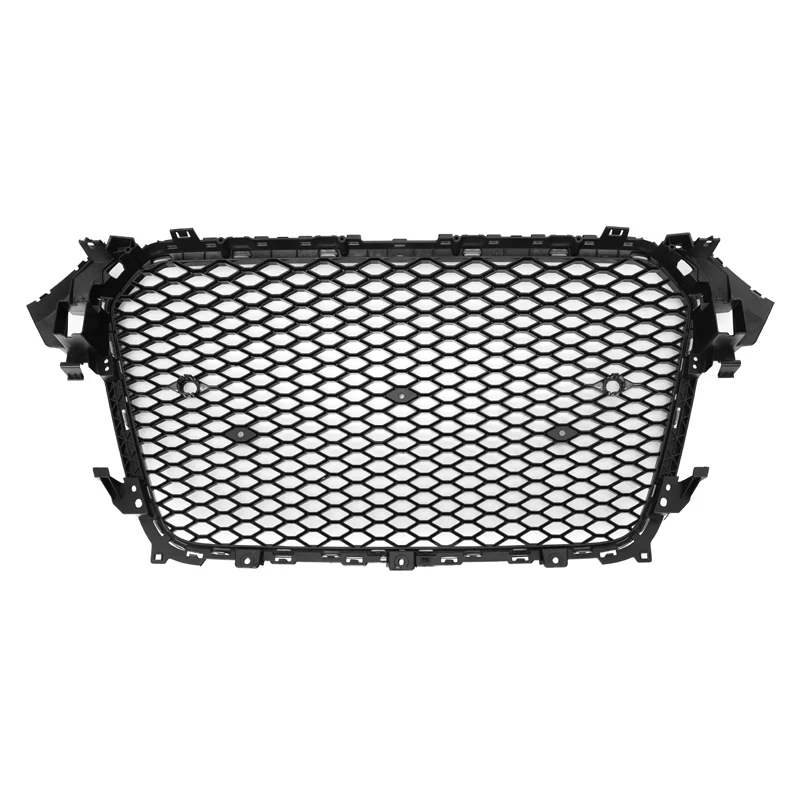 
NO Emblem Black A4 b8.5 RS4 Black Honeycomb Grills For Audi B8.5 A4/S4 2012 2013 2014 2015 