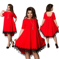 

New fashion plus size women clothing fat women dresses