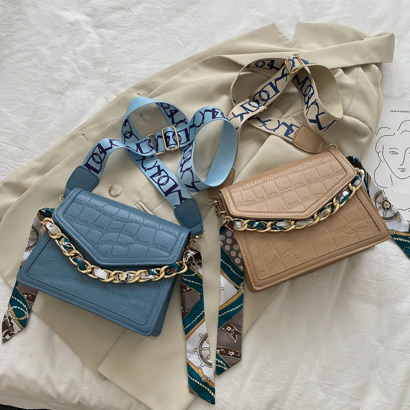 

wholesale Women's new trendy ladies pu leather shoulder bag messenger small square hand bags