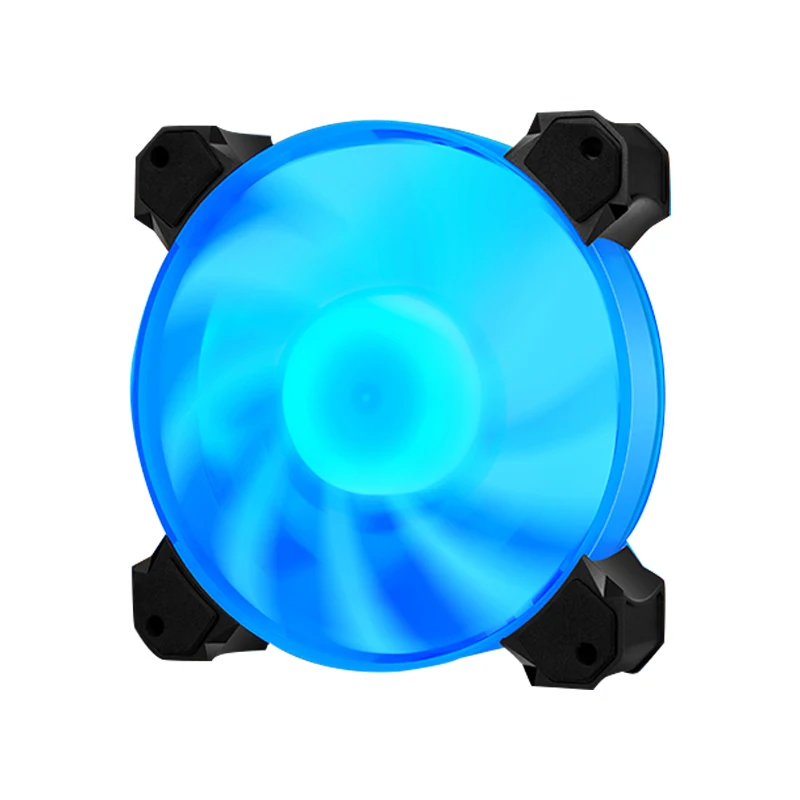 

Factory Wholesale Promotion 120mm Best PC RGB Case Fan Computer LED Fan DC 12V For Gaming, Blue led lamp