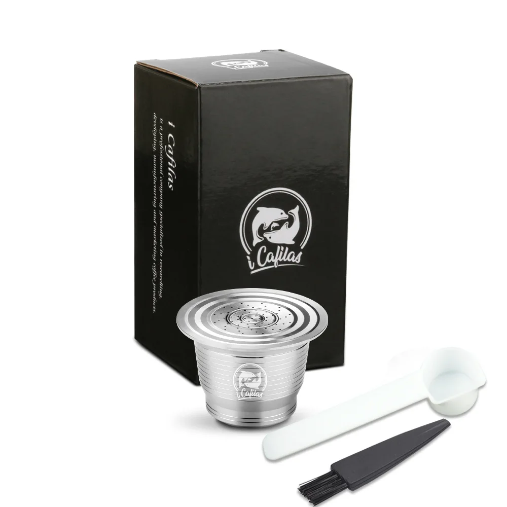 

Capsule Rechargeable Dolce Gusto Stainless Steel Scoop Nespresso Green+Coffee+Filter