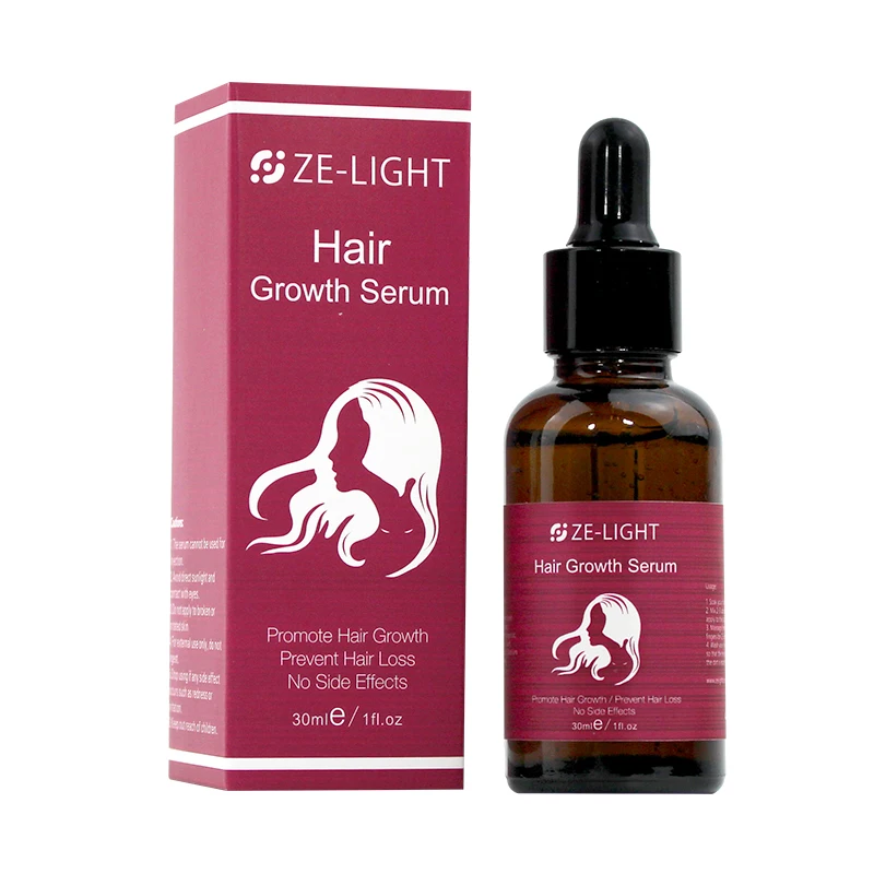 

Ze Light 300pcs OEM Low MOQ Fast Natural Collagen Keratin Biotin Hair Grow Hair Regrowth Serum Private Label Hair Growth Serum