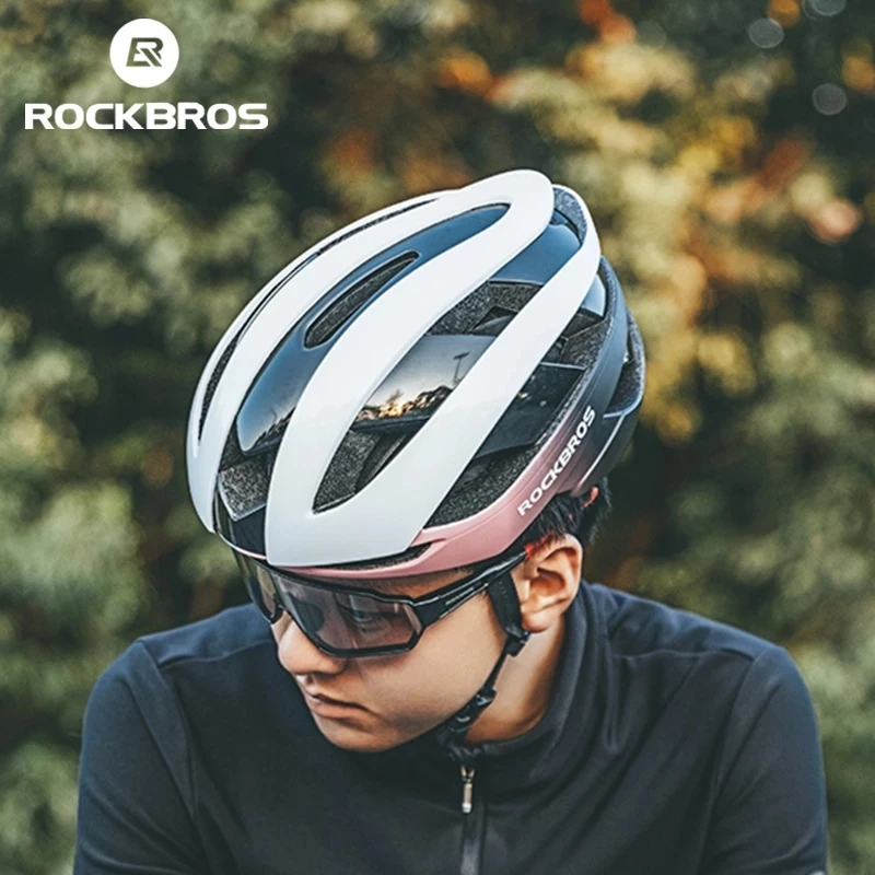 

ROCKBROS Head Safety Colorful Bicycle Helmets Adult Cycle Helmet Mountain Road Bike Scooter Helmet, 4colors