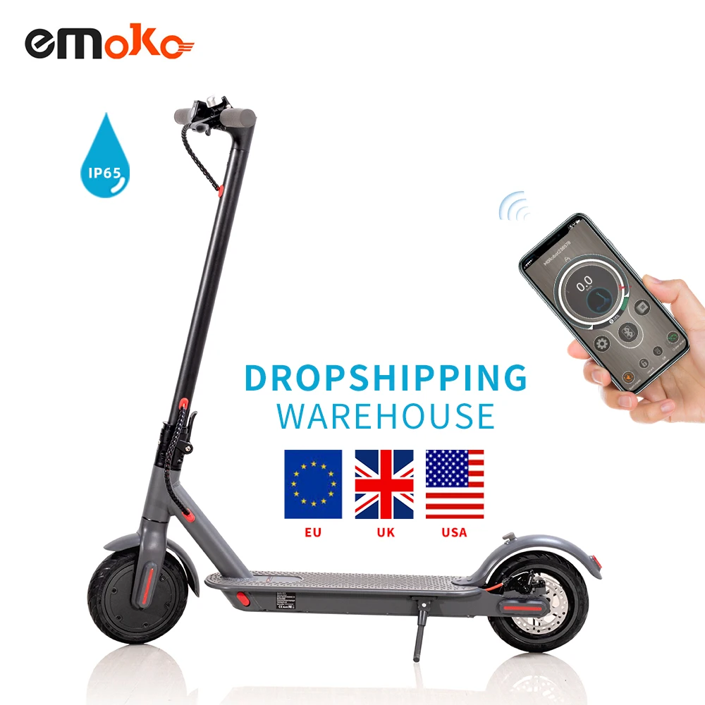 

Emoko wholesale hot sale popular HT-T4 8.5 inch 350w motor 22-30km mileage e scooter electrico eu warehouse electric scooter