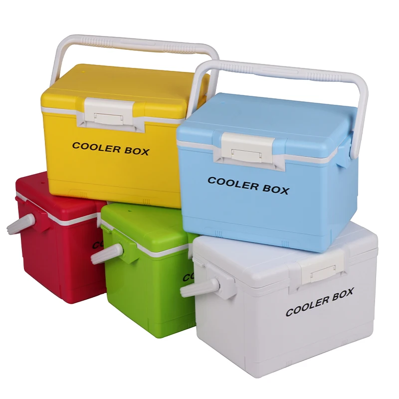 

Hight-quality custom logo/size/colors small mini vaccine cooler box with ice bricks for cold chin transportation, Blue/green/yellow/red/white