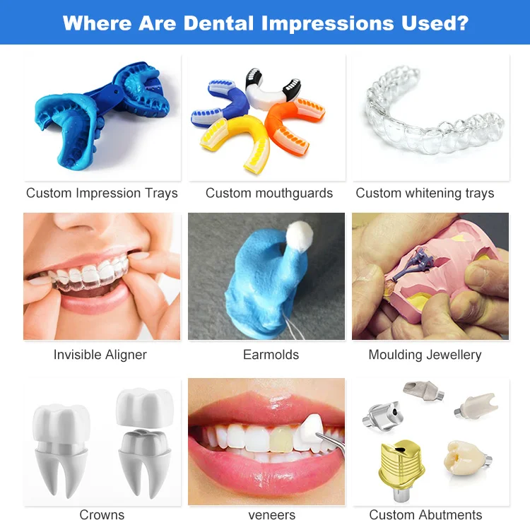 
DIY Teeth Impression Kit Take Your Moulds To Dentist For Custom Made Mouth Tray 