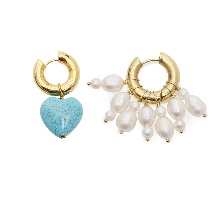 

Snowflake Cubic Glasses Ear Ring Jewelry Freshwater Beads Earrings Women Fashion Gift Party Classic Love Heart Earrings