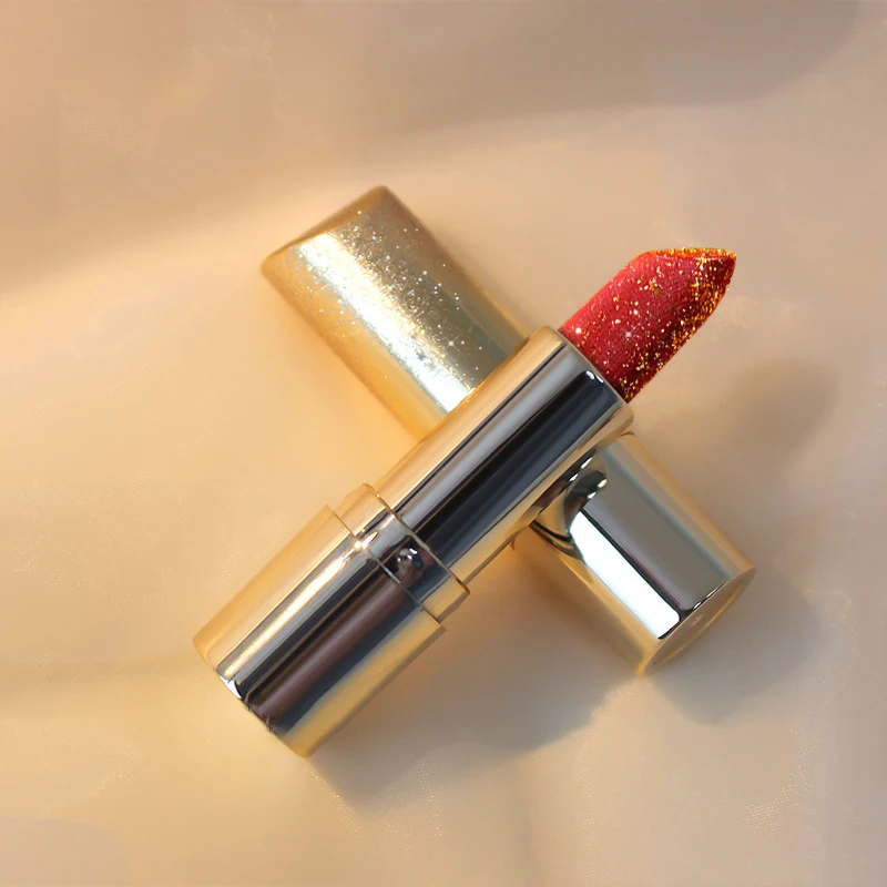 

OEM Private Label Organic Gold Glitter Long-lasting Non-stick Cup Matte Metal Moisturizing Waterproof Lipstick