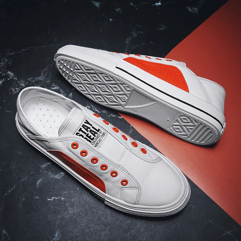 
Custom Wholesale Mens Skateboard Shoes New Fashion Mens Sneakers Canvas slip-on Flat Casual Shoes Men 