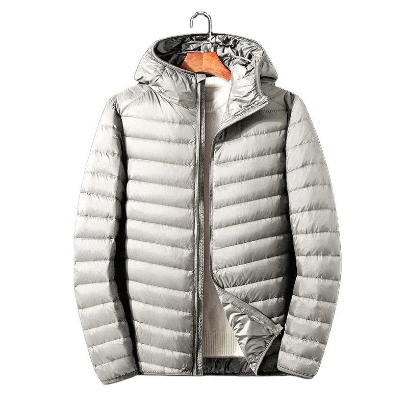 

Men's light thin plus size short down jacket European American sports leisure men's padded jacket