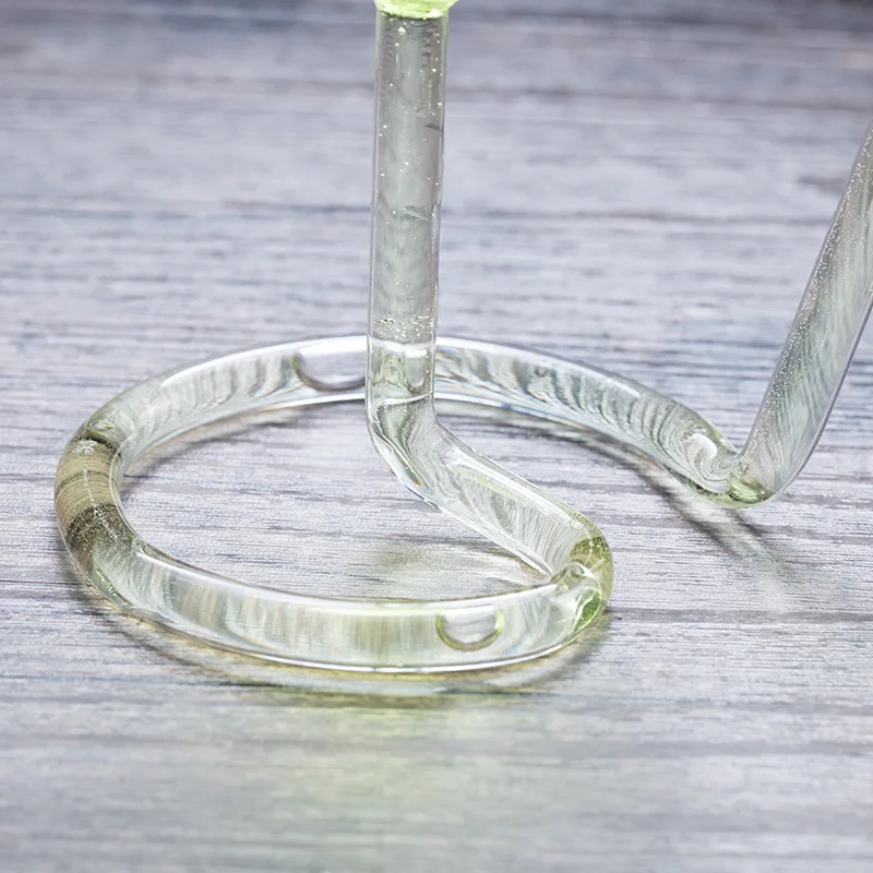 4 Oz Unique Spiral Straw Martini Glass Fancy Bar Party Wine Cocktail