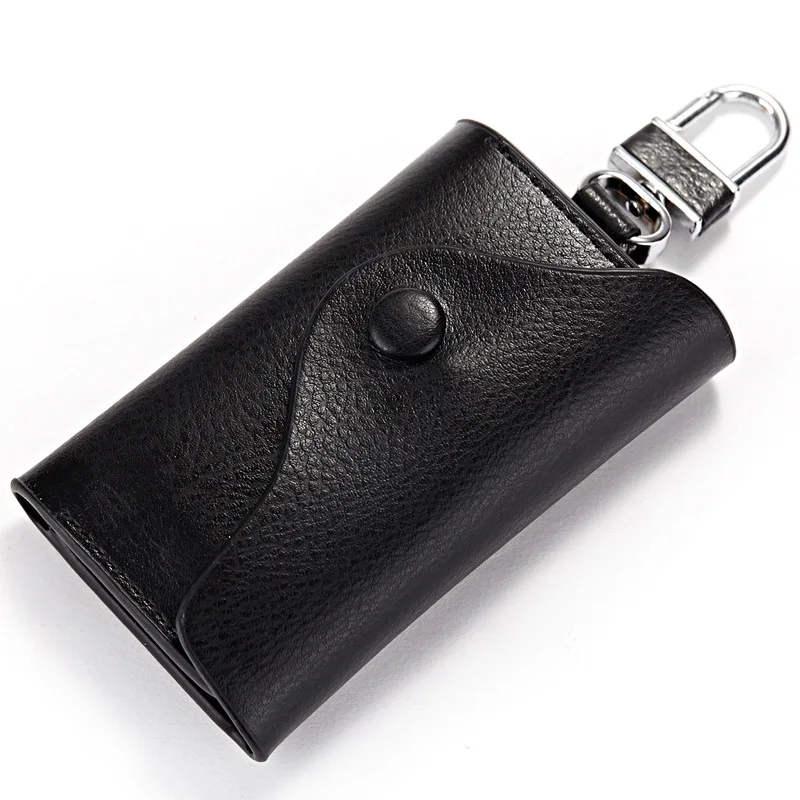 

Business Style Genuine Leather Men Women Car Keys Home Keys Organizer Leather Keys Wallet, 6 colors