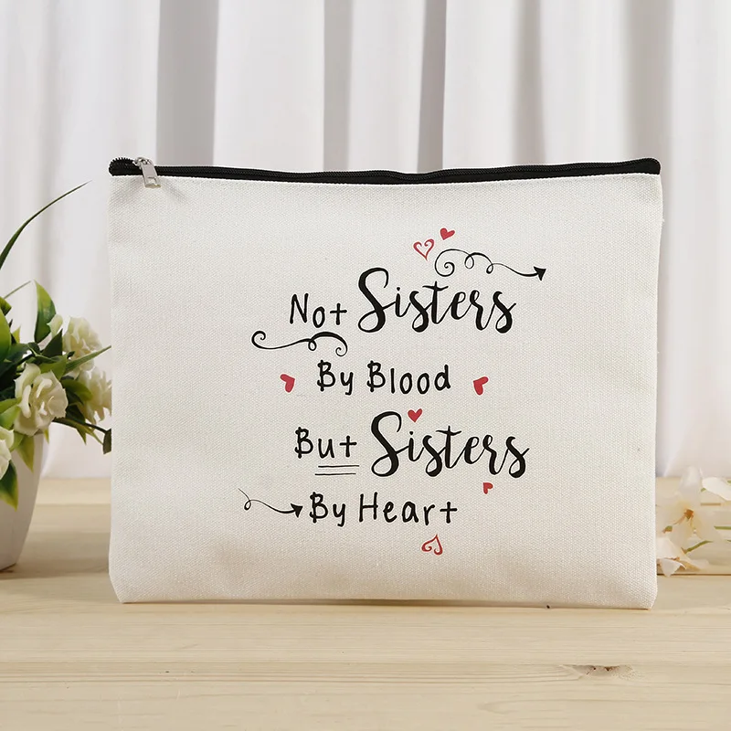

Custom eco friendly cosmetic bag printed canvas pvc coated zipper cosmetic bag