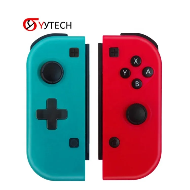 

SYYTECH 2022 New Left Right Wireless Handle Joystick Gamepad for Nintendo Switch Controller Game Accessories, Red blue