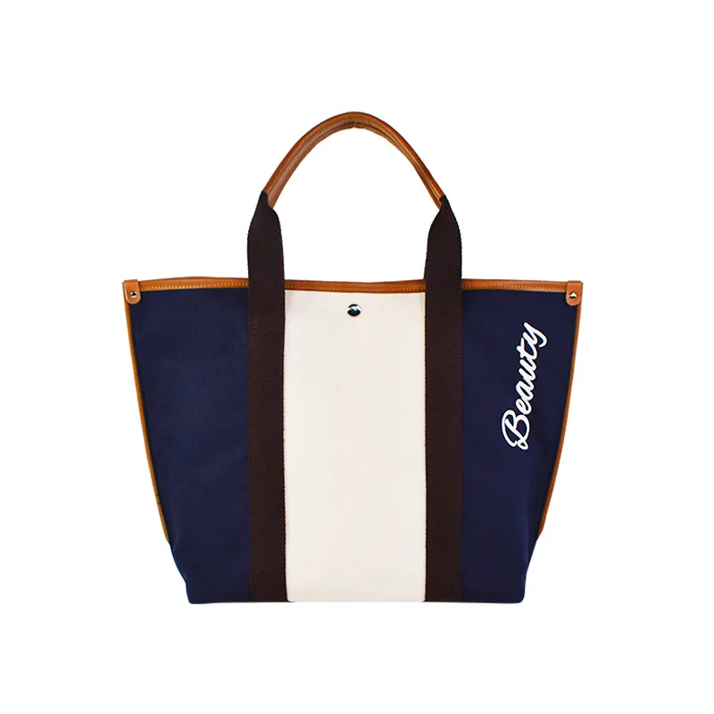 

Hot Sale Designer Canvas Tote Bag Canvas Handbags Tote Bag Cotton Canvas, Navy