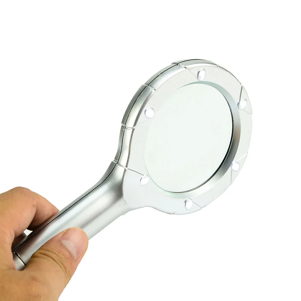 6 Led Lighted Vision Magnifying Glasses For Coin Collecting Buy