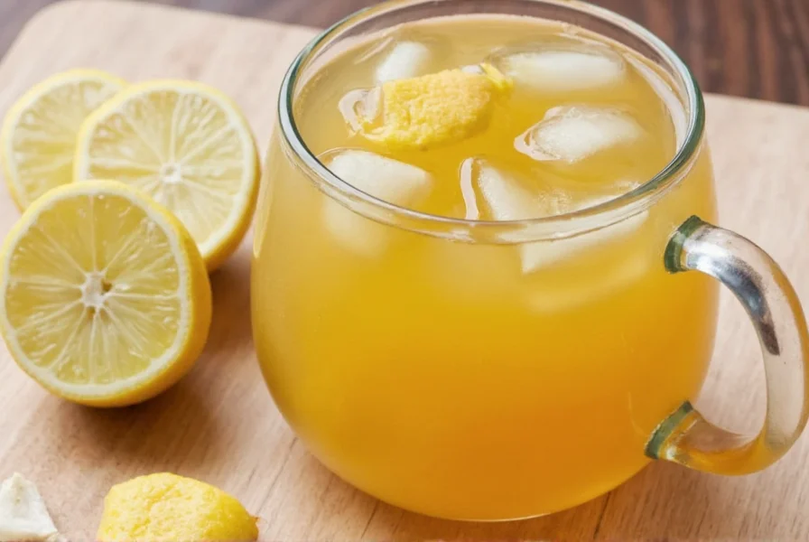 ginger root lemon honey tea