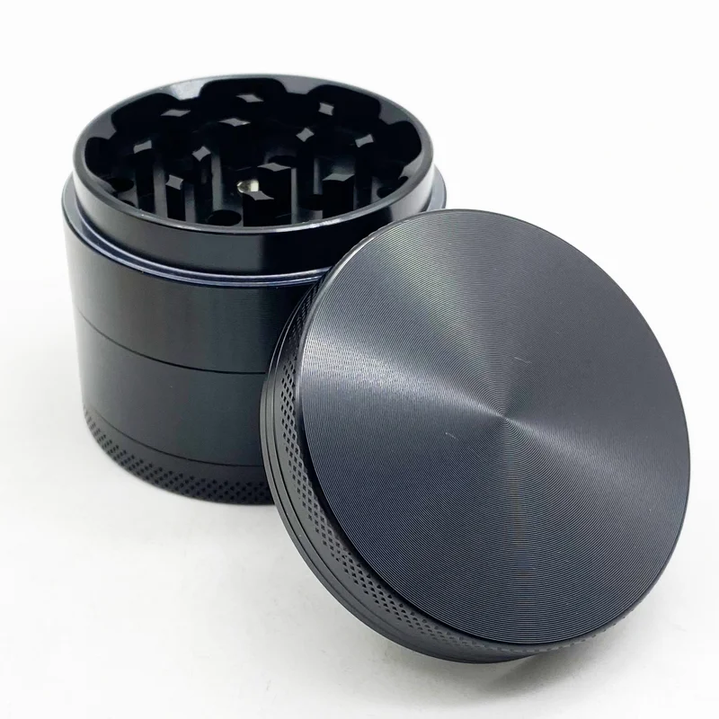 

In stock ship out in 24 hrs zinc alloy smoking herb grinder  4-piece metal tobacco grinder weed crusher, Black/silver/red/green/blue/gold