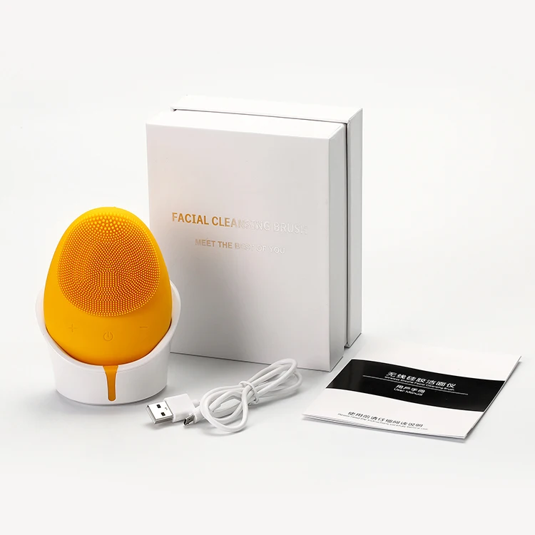 

Facial cleansing brush and face electric waterproof double sides silicone