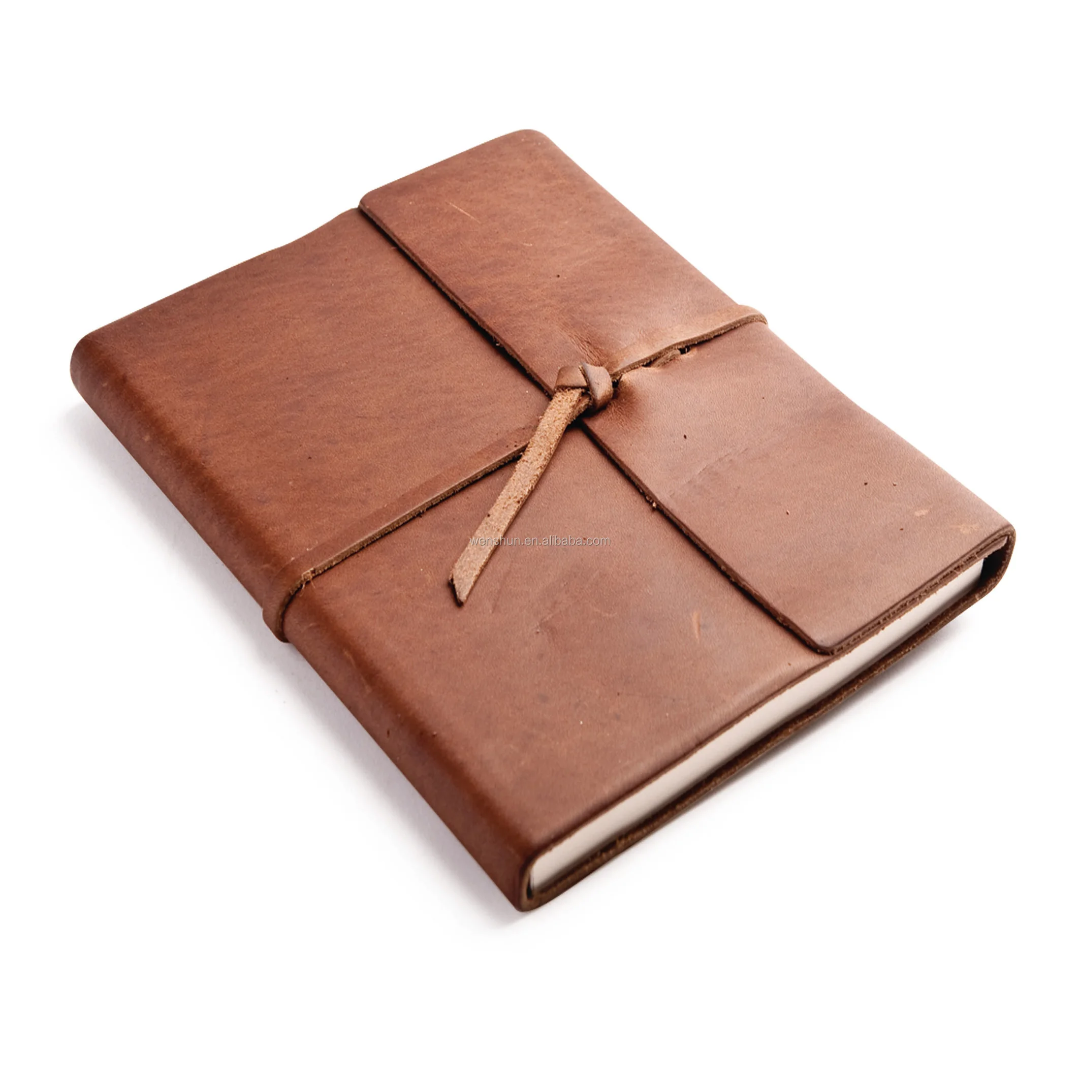 全粒面商务皮革笔记本 - buy handmade full grain leather notebook