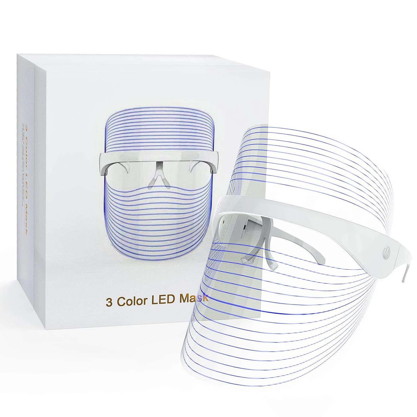 

Amazon Beauty Equipt Facial Rejuvenation Photon Device Wrinkles Reduction Anti-Aging 3 Colors LED Light Therapy Face Mask