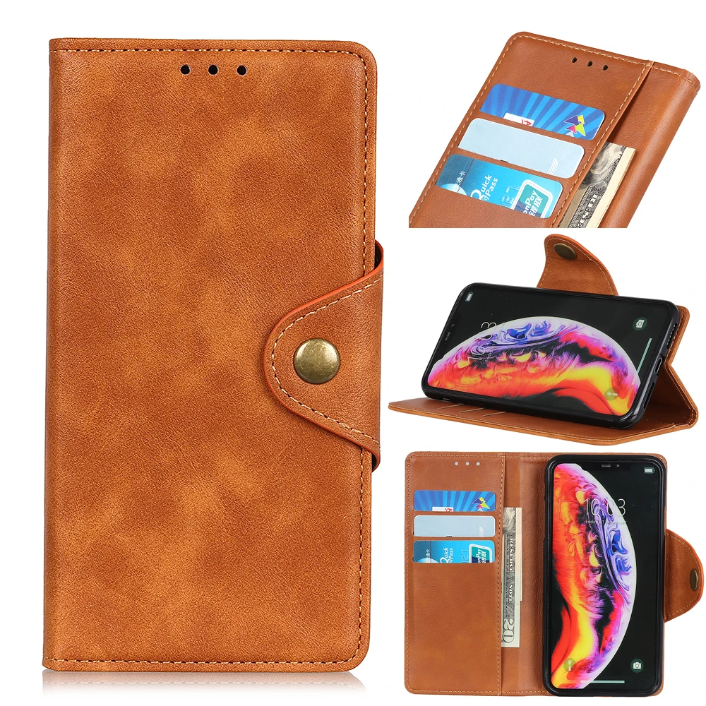 

PU Leather Wallet Flip Cover Case with Card Holder, Protective Cover for MOTO G STYLUS 2021/ G Power 2021/ Moto E7 Power/G50