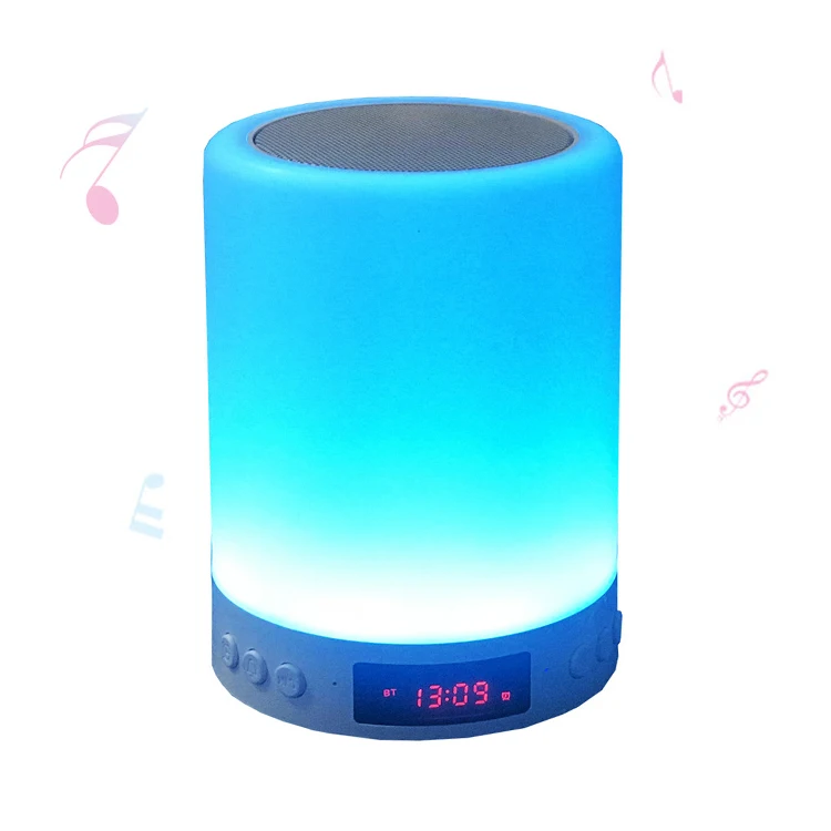Remote Control Wireless Bluetooth Speaker  Desk Colorful led lamp with speaker