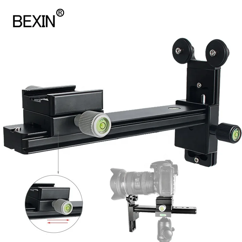 

BEXIN Long-focus Lens Bracket Support Camera Accessory Stand Head Holder Quick Release Adapter Mounting Plate for Bird Watching, Black